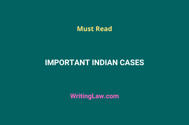 Important Indian Cases of 2022
