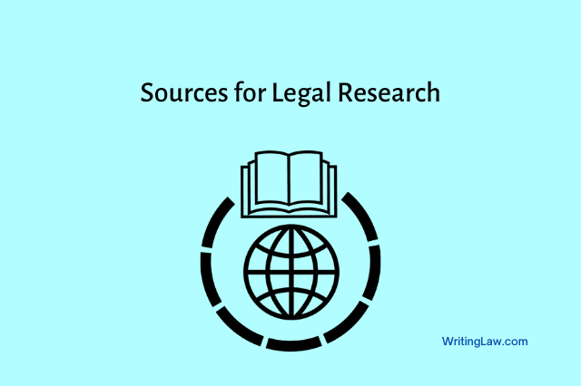 Sources for legal research material