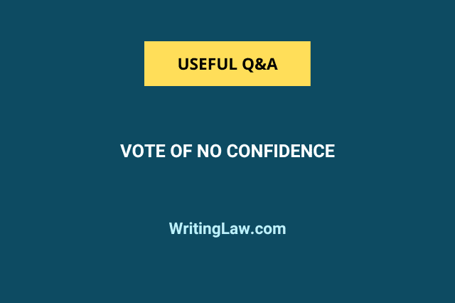 Vote of No Confidence