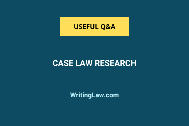 Case Law Research