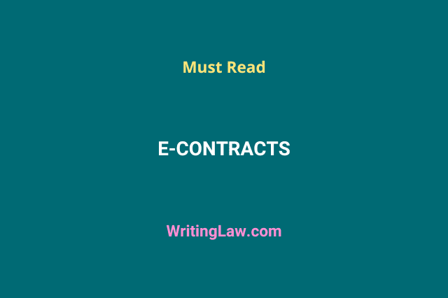 Essential of e-contracts in India
