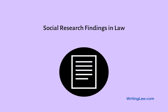 application of social research findings in the field of law