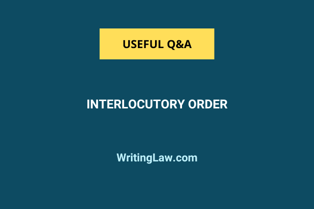 Interlocutory Order under CPC