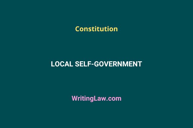 Local Self-Government in India