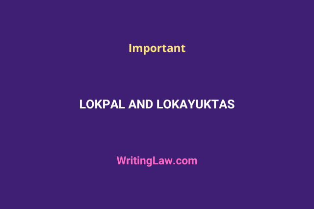 Lokpal and Lokayuktas