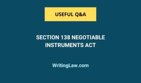 Section 138 of the Negotiable Instruments Act 