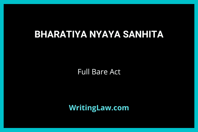 Bharatiya Nyaya Sanhita Bare Act