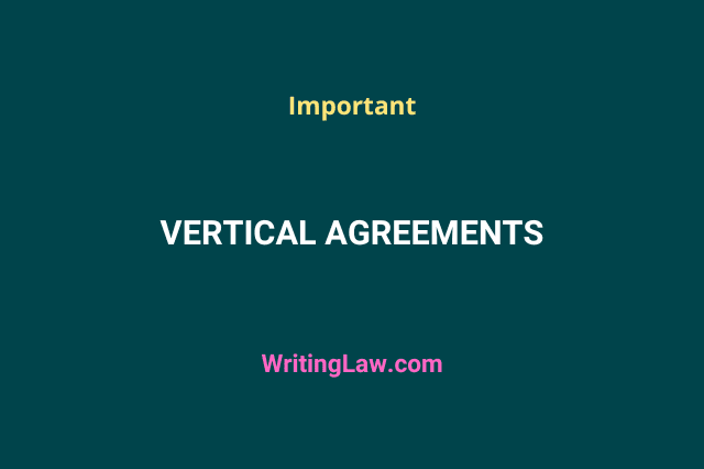 Vertical Agreements