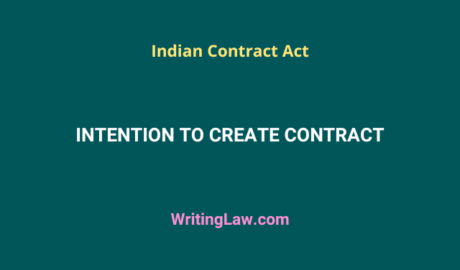 Intention to Create Contract