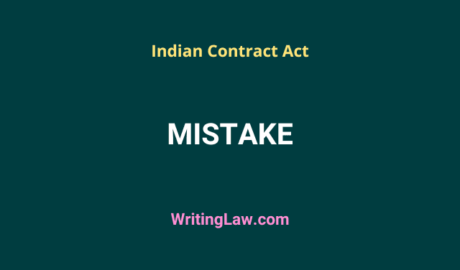 Mistake under Indian Contract Act