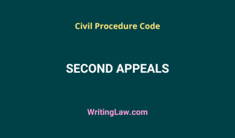 Second Appeals Under Civil Procedure Code