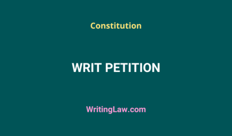 Writ Petition under Indian Constitution