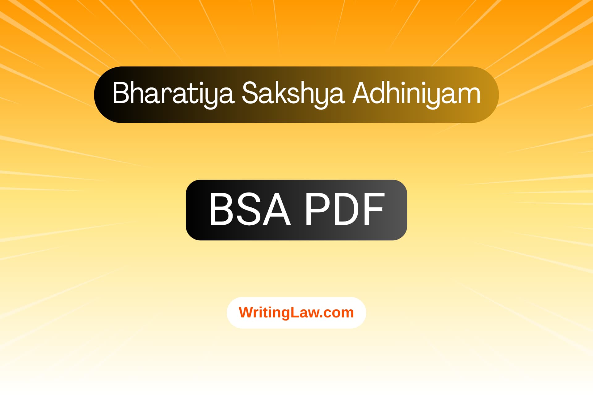 Bharatiya Sakshya Adhiniyam BSA Bare Act PDF