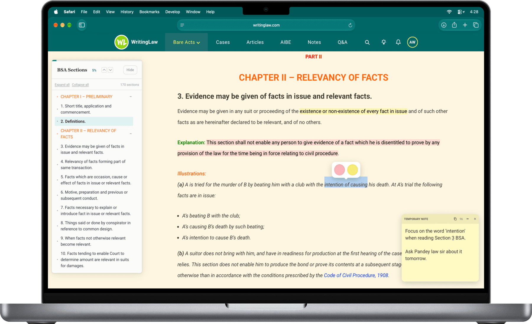 WritingLaw preview