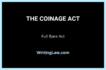 The Coinage Act Full Bare Act