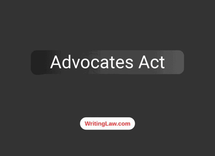 Advocates Act by WritingLaw
